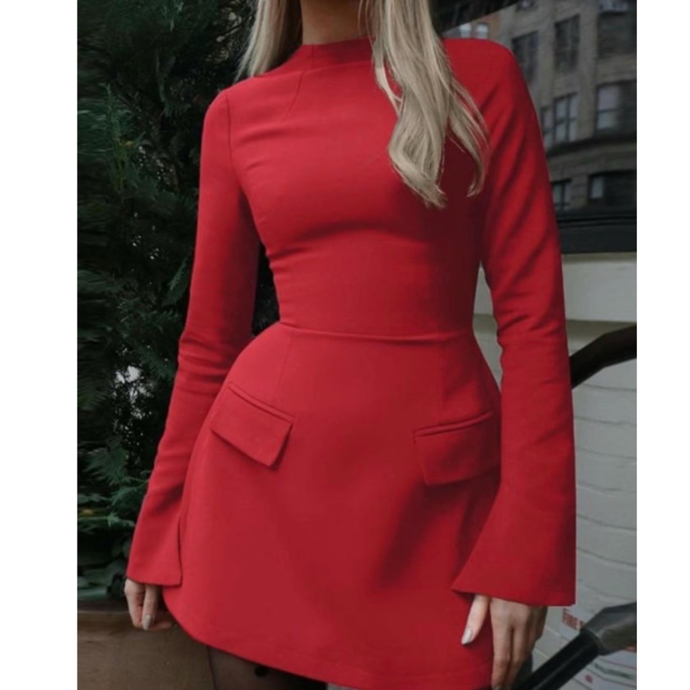Women A-Line LongSleeve Dress (Size XL)